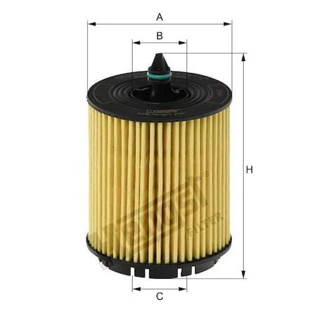 Hengst Oil Filter, E630H02D103 E630H02D103